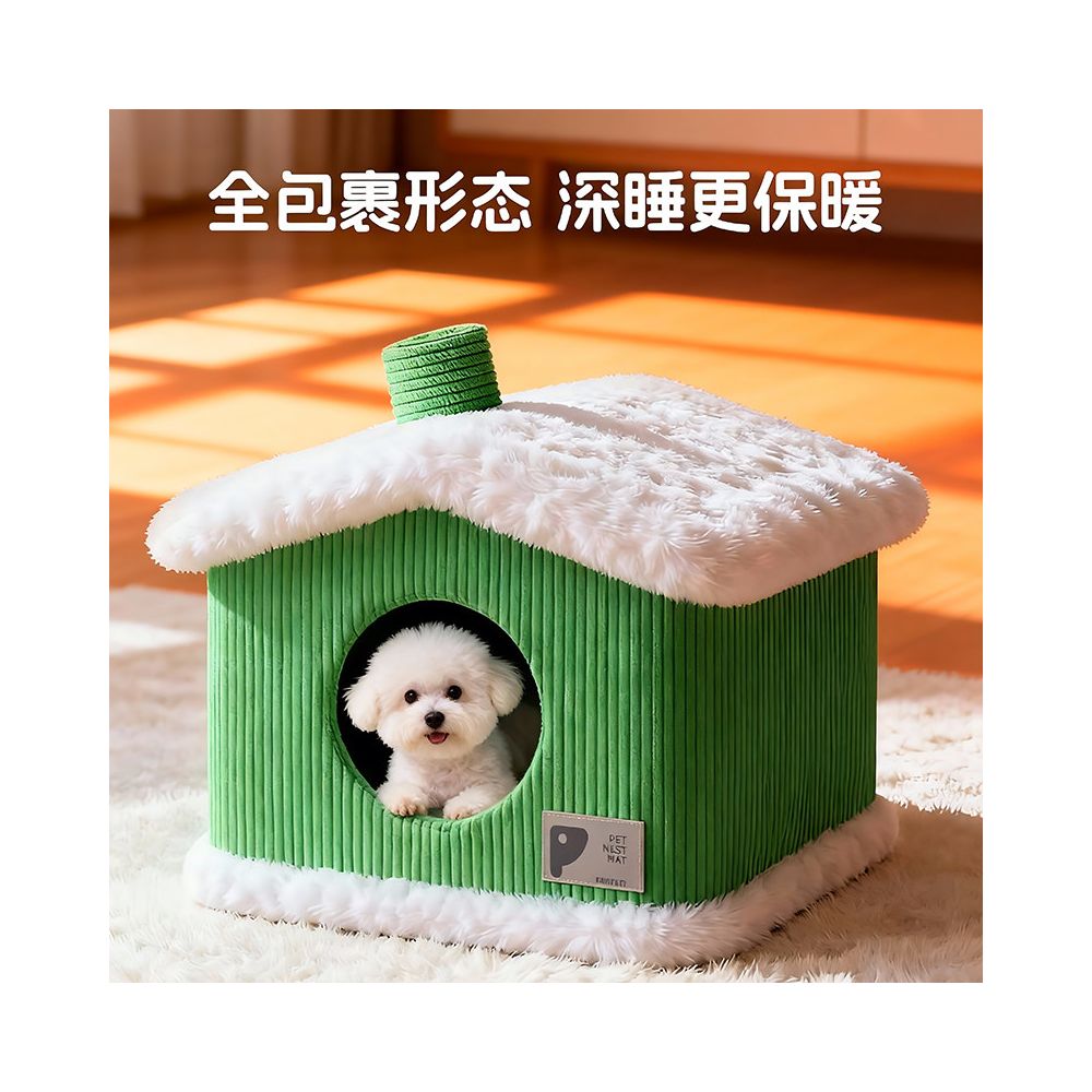 Dog Nest 2025 New Winter Thickened Closed Small Dog Detachable Washable Dog Bed Dog Sleeper Dog House Pet Cat Nest image 0