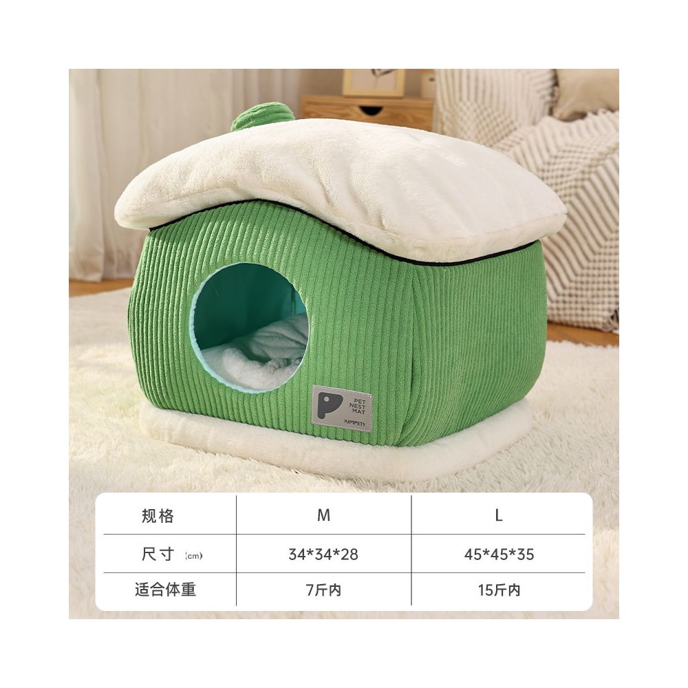 Dog Nest 2025 New Winter Thickened Closed Small Dog Detachable Washable Dog Bed Dog Sleeper Dog House Pet Cat Nest