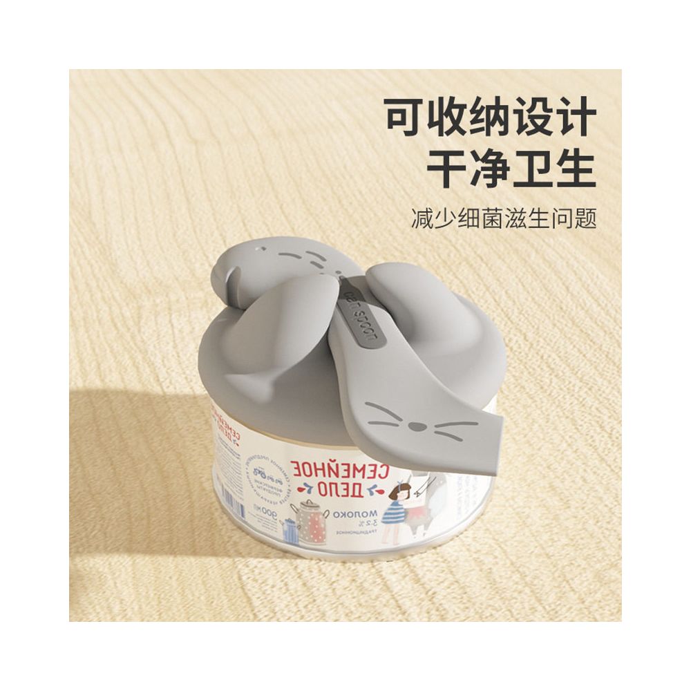 Cat head spoon can opener freshness box lid pet cat head sealing lid cat can sealing lid can spoon image 5