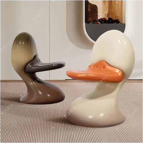 A unique duck shaped stool a creative housewarming gift an animal shaped floor ornament a living room soft furnishing decoration a small stool image 3