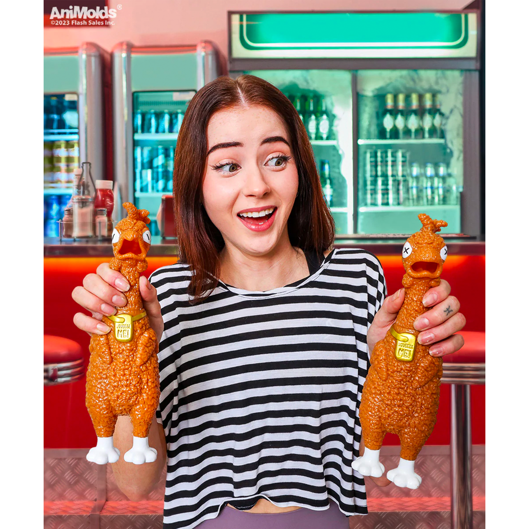 Animolds Squeeze Me Rubber Fried Chicken